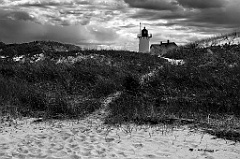 Rain Clouds Appproaching Race Point Lighthouse on Cape Cod